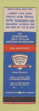 Matchbook Cover - Roy Caveness Insurance Raleigh NC