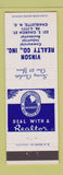 Matchbook Cover - Vinson Real Estate Charlotte NC