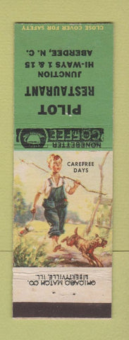 Matchbook Cover - Pilot Restaurant Aberdee NC