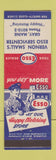 Matchbook Cover - Esso oil gas Vernon Small's Gray ME