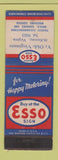 Matchbook Cover - Esso oil gas Ye Old Virginnie McKenney VA