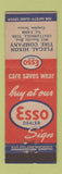 Matchbook Cover - Esso oil gas Flegal Hixon Tire Chattanooga TN