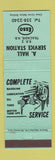 Matchbook Cover - Esso oil gas A Hall Tracadie NB