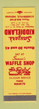 Matchbook Cover - Sauzer's Kiddieland Waffle Shop Schererville IN