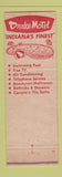 Matchbook Cover - Drake Motel Indianapolis IN Pine Manor Motel Dunreith IN