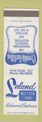 Matchbook Cover - Leland Motor Inn Richmond IN