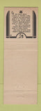 Matchbook Cover - Hancher's Fishing Bait Columbus IN low phone #