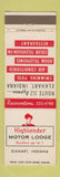 Matchbook Cover - Highlander Motor Lodge Elkhart IN