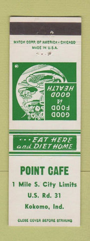 Matchbook Cover - Point Cafe Kokomo IN