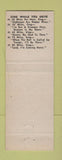 Matchbook Cover - Point Cafe Kokomo IN