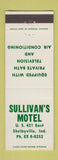 Matchbook Cover - Sullivan's Motel Shelbyville IN