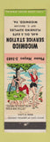 Matchbook Cover - Wicomico oil gas VA Guy Quillian hillbilly