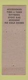 Matchbook Cover - Ed Platz Station oil gas Sunnyslope AZ