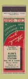 Matchbook Cover - Kline's Service Station oil gas Sinking Springs PA