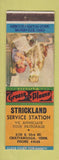 Matchbook Cover - Strickland Service Station oil gas Chattanooga TN