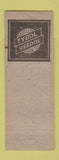 Matchbook Cover - J Orie Dick oil gas Leamersville PA Tydol Veedol