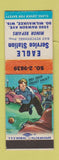 Matchbook Cover - Eagle Service oil gas South Milwaukee WI Ray Styczynski