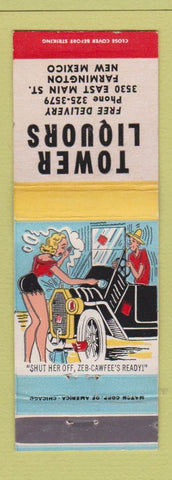 Matchbook Cover - Tower Liquors Farmington NM WEAR Hillbilly