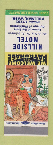Matchbook Cover - Hillside Motel Pullman WA Hillbilly