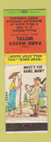Matchbook Cover - Park Haven Motel Berkeley Springs WV WEAR Hillbilly