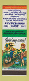 Matchbook Cover - Chichester PA Boothwyn Linwood Marcus Hook Trainer Hillbilly