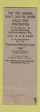 Matchbook Cover - Chichester PA Boothwyn Linwood Marcus Hook Trainer Hillbilly