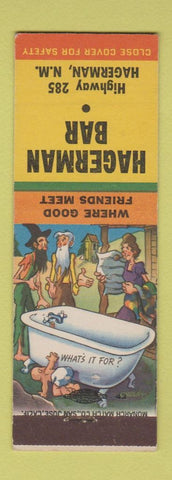 Matchbook Cover - Hagerman Bar Hagerman NM Hillbilly