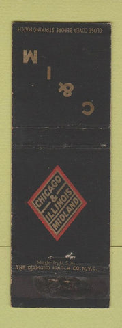 Matchbook Cover - Chicago & Illinois Midland Railroad WEAR