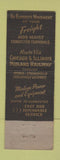Matchbook Cover - Chicago & Illinois Midland Railroad WEAR