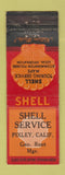 Matchbook Cover - Shell oil gas Pixley CA Geo Root