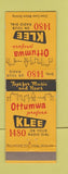 Matchbook Cover - KLEE Radio Ottumwa IA