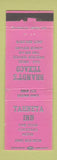 Matchbook Cover - Tahneta Inn Brandt's Texaco oil gas PINK WORN