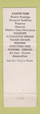 Matchbook Cover - Tahneta Inn Brandt's Texaco oil gas PINK WORN