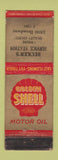 Matchbook Cover - Shell oil gas Becker's  WORN