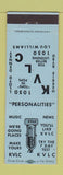 Matchbook Cover - KVLC Radio Little Rock AR 1050 BLUE