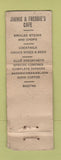 Matchbook Cover - Jimmie & Freddie's Restaurant Culver City CA POOR