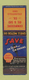 Matchbook Cover - Shell oil gas Commodore Steubenville OH