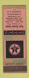Matchbook Cover - Ted's Texaco oil gas Plymouth NH ADVANCE WEAR