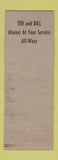 Matchbook Cover - Ted's Texaco oil gas Plymouth NH ADVANCE WEAR