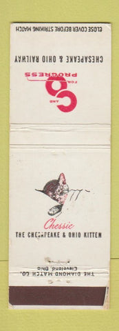 Matchbook Cover - Chesapeake and Ohio Railroad cat WEAR