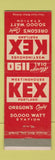 Matchbook Cover - Westinghouse KEX Radio Portland OR