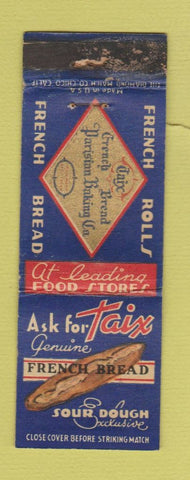Matchbook Cover - Taix French Bread WORN