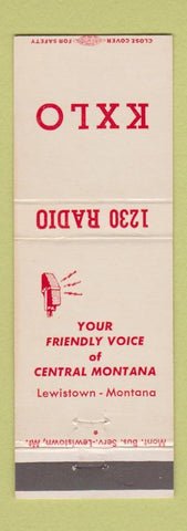Matchbook Cover - KXLO Radio Lewiston MT 1230