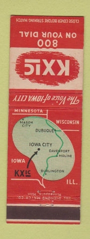 Matchbook Cover - KXIC Radio Iowa City IA