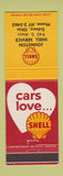 Matchbook Cover - Shell oil gas Johnston Sidney OH