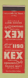 Matchbook Cover - Westinghouse KEX Radio Portland OR 1190