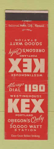 Matchbook Cover - Westinghouse KEX Radio Portland OR 1190