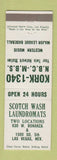 Matchbook Cover - KORK Radio NBC Scotch Sash Laundry MLB Baseball Las Vegas NV