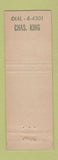 Matchbook Cover - KOSA Radio CBS Odessa TX 1230 Chas King