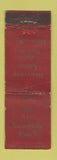 Matchbook Cover - University Lunch Laramie WY FEDERAL LONG POOR